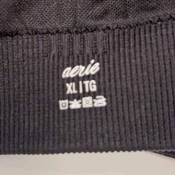 NWT Aerie Seamless Ring Detail Black Bra Womens XL - Picture 3 of 4